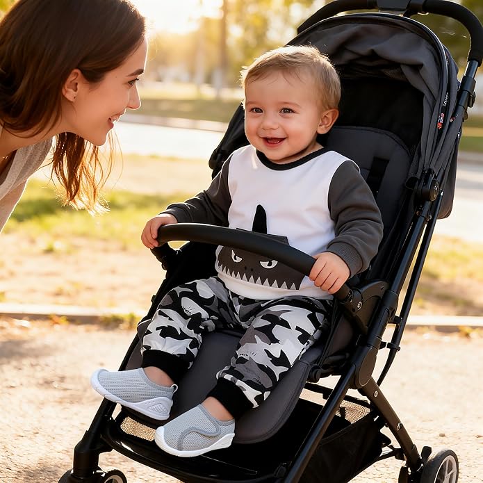 Baby Boys Girls First Walking Shoes Wide Toe Box Infant Sneakers Lightweight - Image 2