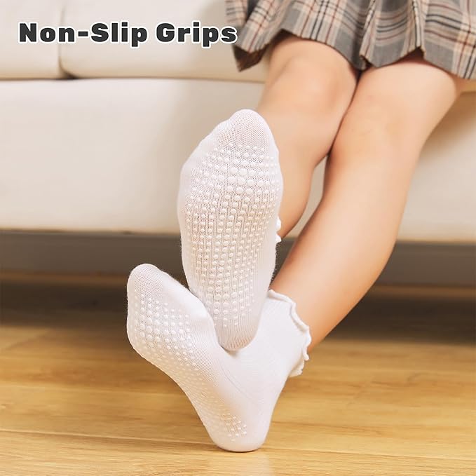 6 Pairs Toddler Ruffle Socks for Girls - Image 2