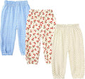 MYGBCPJS Baby Boys Girls Cotton Linen Trousers Kids Casual Ankle Pants Loose by MYGBCPJS