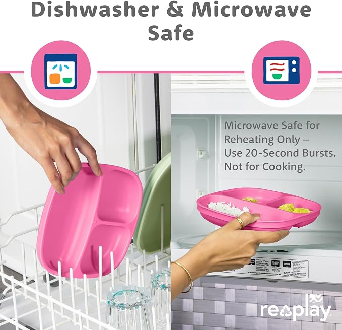 Re-Play Toddler Plates with Dividers - Image 7