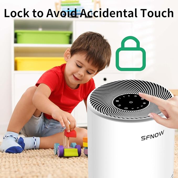 Air Purifiers for Home Pets Hair in Bedroom, Air Cleaner Covers Up to 1050 ft² - Image 3