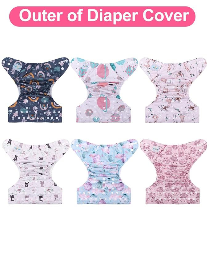 babygoal Cloth Diaper Covers 6 Pack - Image 8