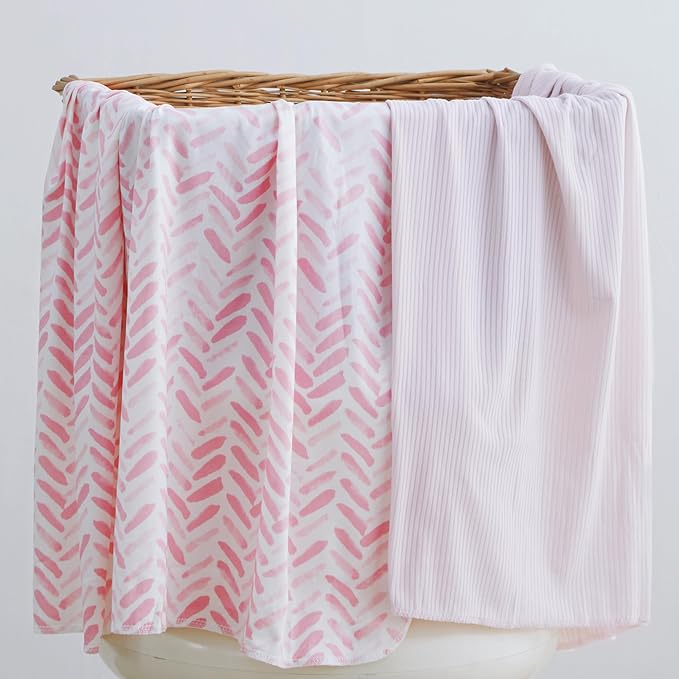 Jersey Swaddle Blanket, Ultra Soft Stretchy Receiving Blanket, Newborn Swaddle - Image 8