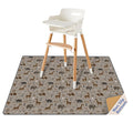 Blissful Diary Baby Splat Mat for Under High Chair, 50.4 x 50.4 Inch Wipeable by ForEveryBabysBetterLife