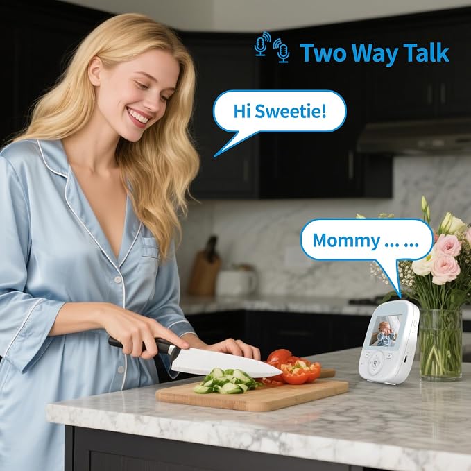Baby Monitor with Camera and Audio, 2.8" Video Baby Monitor with Secure - Image 7