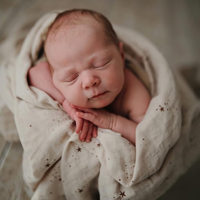 mushie Muslin Baby Swaddle Blanket | 100% Organic Cotton - Image 3