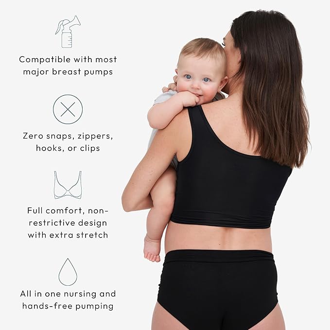 Larken Hands Free Pumping Bra for Breastfeeding | Breast Pump - Image 4