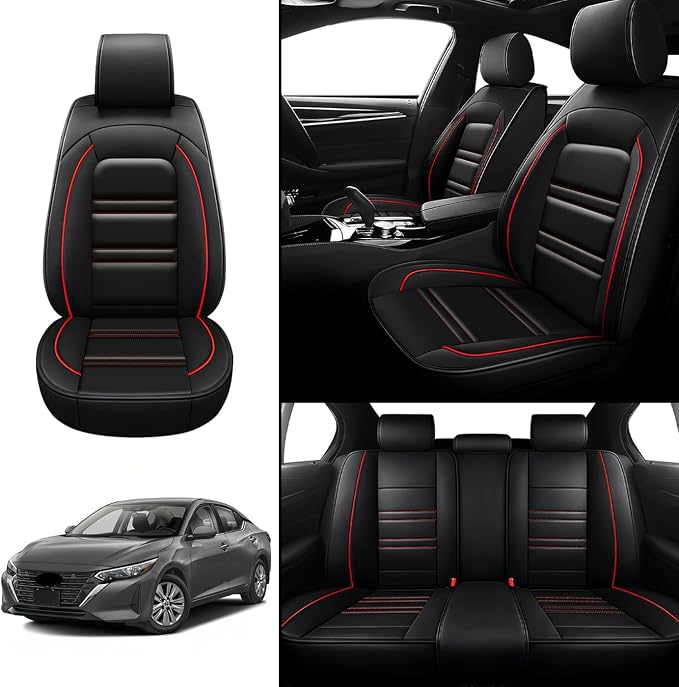Seat Covers for Nissan Car sentra 2000-2025 | 5-Seats Leather Seat Covers - Image 2