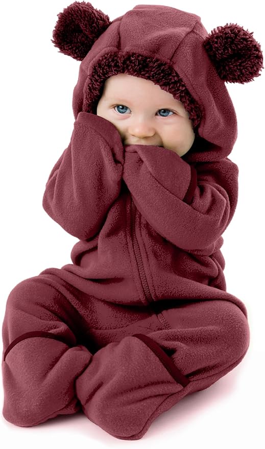 Cuddle Club Fleece Baby Bunting Bodysuit by CuddleClub
