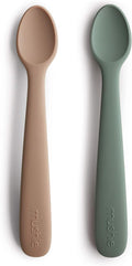 mushie Silicone Baby Feeding Spoons | 2 Pack by mushie