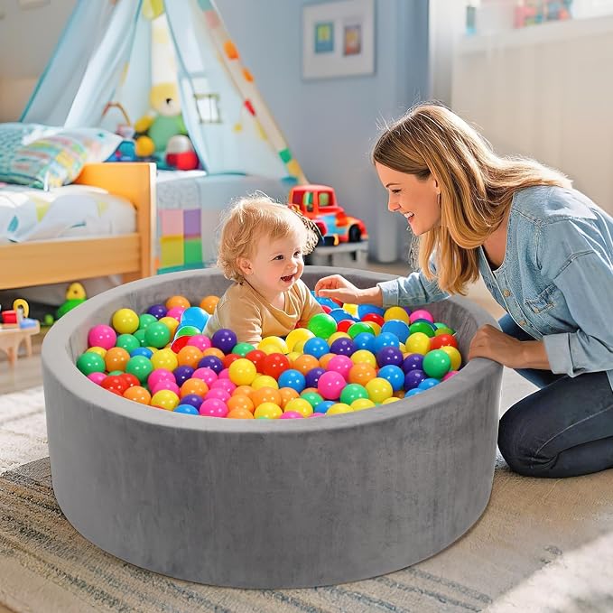 Foam Baby Ball Pit, 35.4"x 11.8" Ball Pits - Image 7