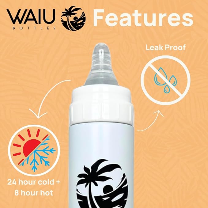 Waiu Insulated Stainless Steel Baby Bottle BPA-Free | Keeps Drinks Hot - Image 3