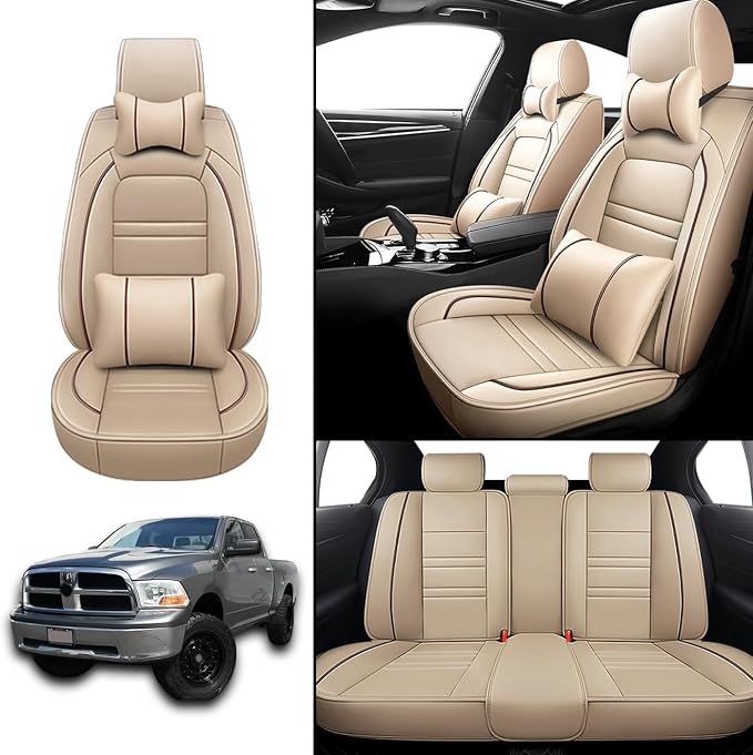 Car Seat Covers for Dodge ram 1500 2004-2011 | 5-Seats Seat Covers, Waterproof - Image 2