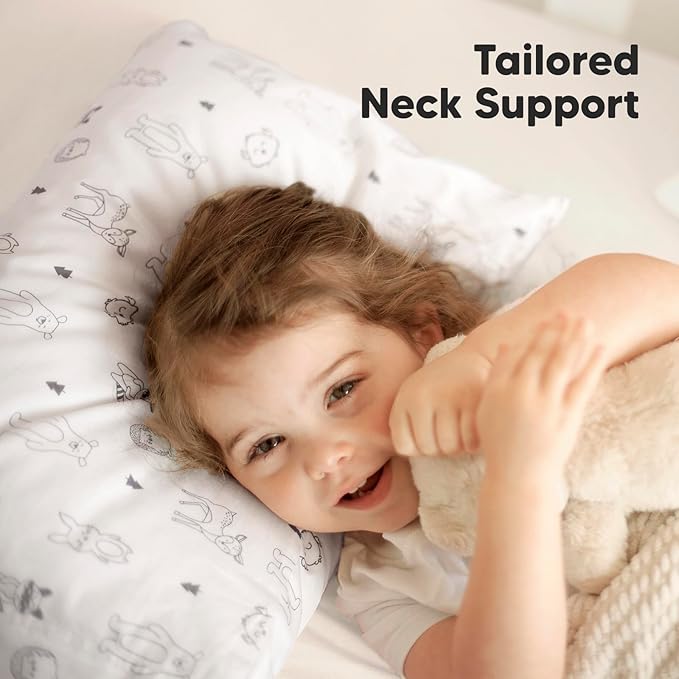 KeaBabies Toddler Pillow with Pillowcase, Jumbo 14X20 - Image 5