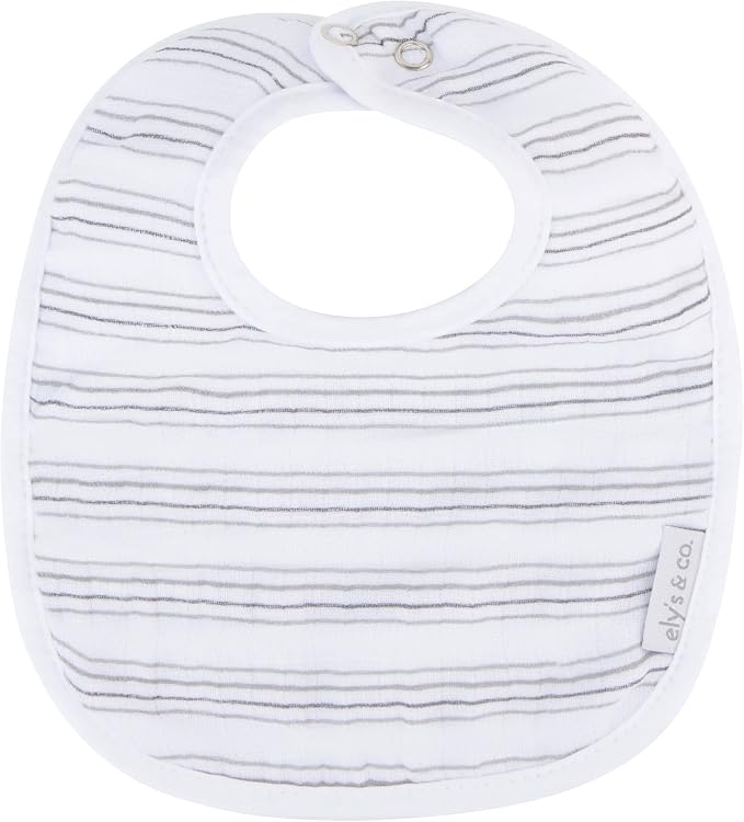 Ely's & Co. 100% Cotton Muslin Bib - Image 3