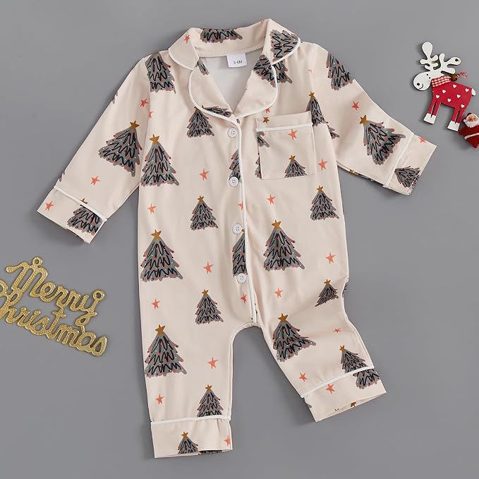 Balaflyie Baby Girl Button Down Pajamas Romper One-Piece Jumpsuit Long Sleeve - Image 5