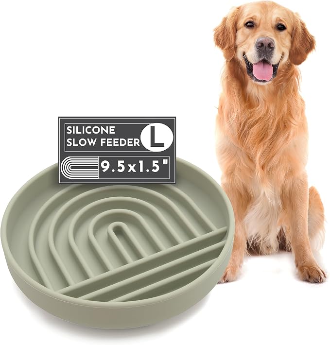 Should We Go? Slow Feeder for Dogs & Puppies, The Slowdown Bowl Silicone Slow by ShouldWeGo