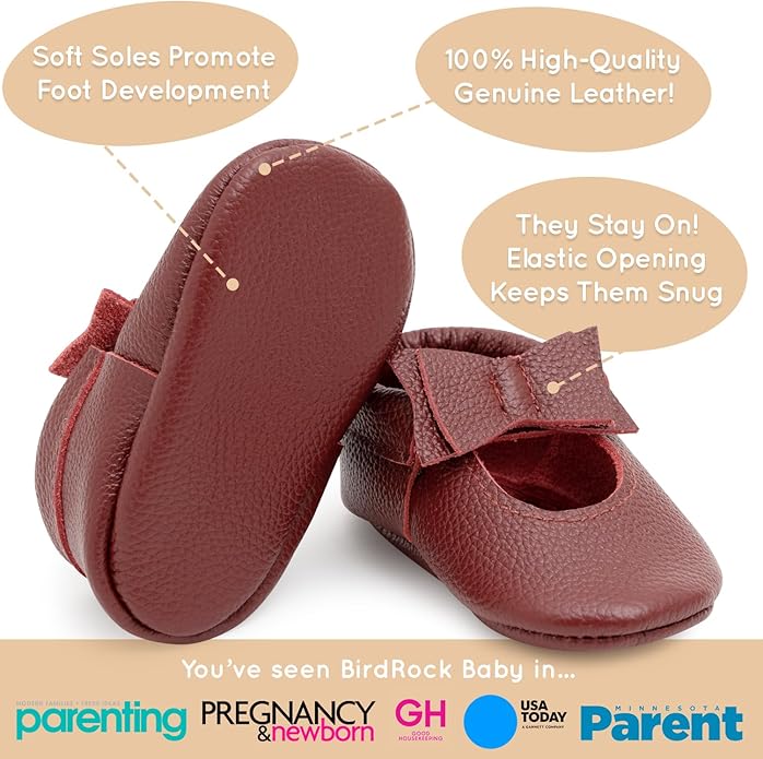 BirdRock Baby Bow and Knot Moccasins - Image 3