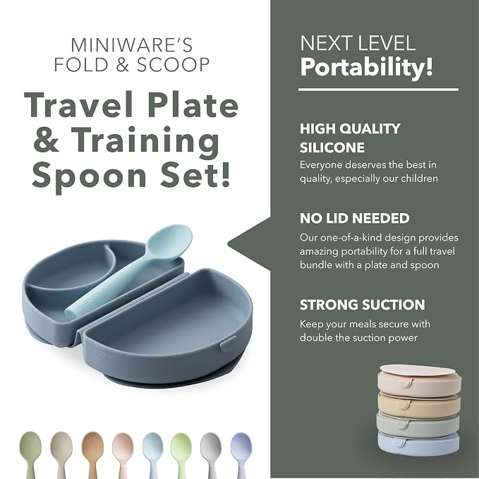 Miniware Fold & Scoop Baby Feeding Set - Image 2