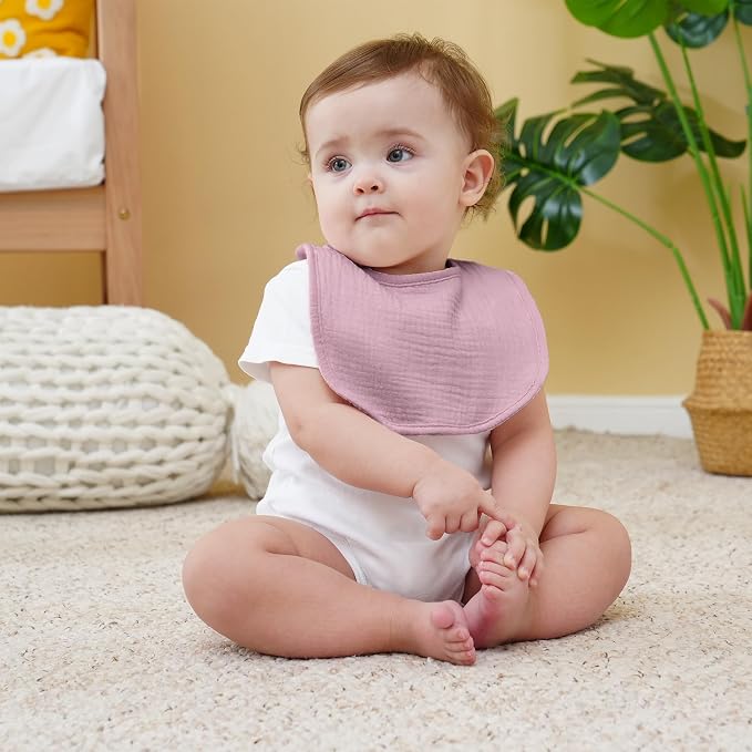 Muslin Baby Bibs Cotton Baby Drool Bandana Bibs - Image 8