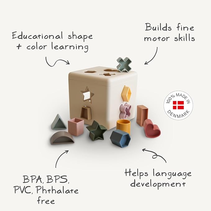 mushie Shape Sorting Box | Educational Learning Toy - Image 8