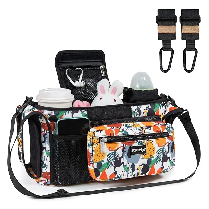 TOPDesign Universal Baby Stroller Organizer, Stroller Caddy by TOPDesign