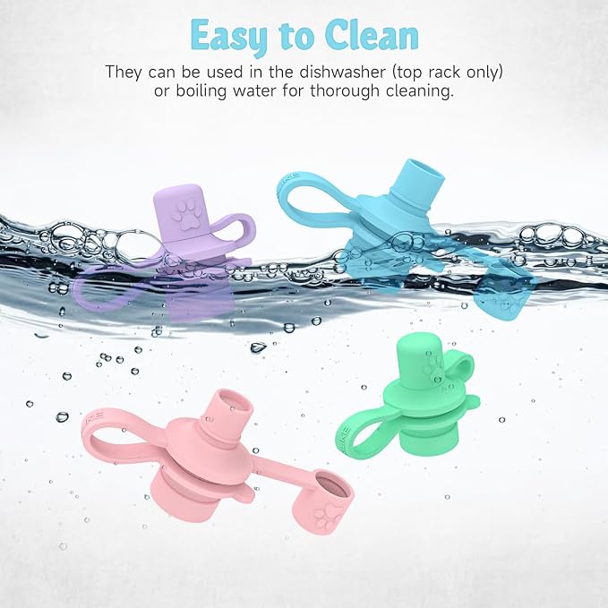 MORLIKE LIVING 2-in-1 Water Bottle Cap, 100% Silicone Topper - Image 8