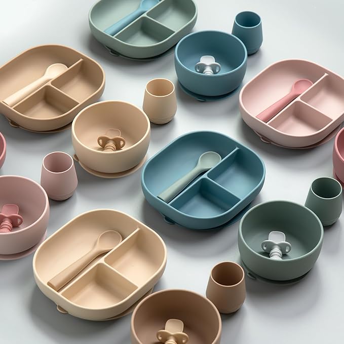 SAMiGO Silicone Baby Bowl and Spoon Set - Image 7