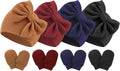 BQUBO Newborn Baby Hats Mittens Set Hospital Hat Beanie Infant Bow Hats Baby by DRESHOW