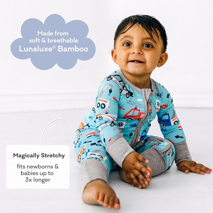 Little Sleepies Pajamas for Baby Boys & Girls, Viscose from Bamboo Baby Pajamas - Image 3