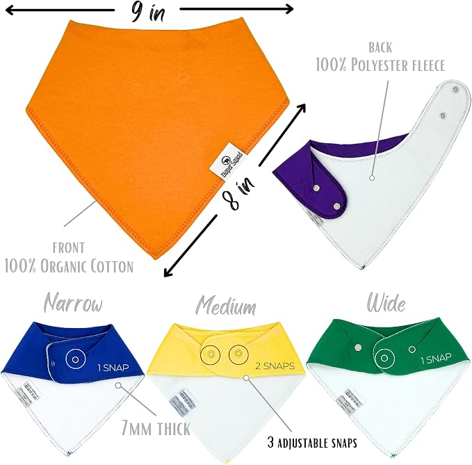 DiaperSquad's Baby Bibs for Drooling and Teething, Bibs for Boys, Baby Girl - Image 4