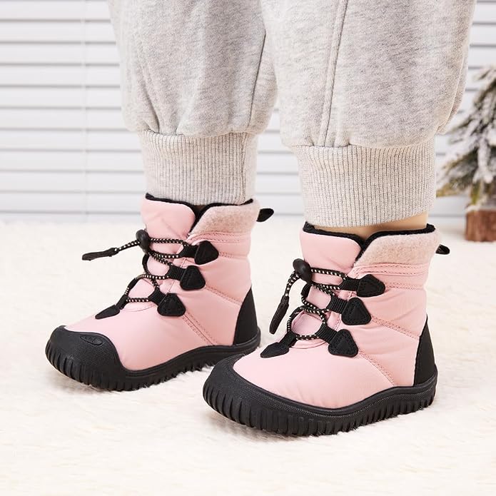 BMCiTYBM Toddler Baby Winter Snow Boots Boy Girl Faux Fur Warm Non Slip First - Image 2