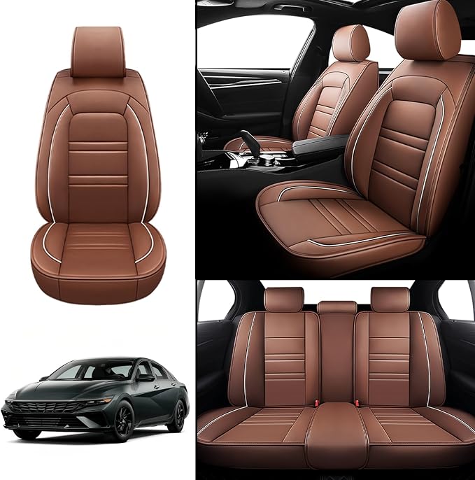 Seat Covers for Hyundai Car Elantra 2001-2025 | 5-Seats Leather Seat Covers - Image 2