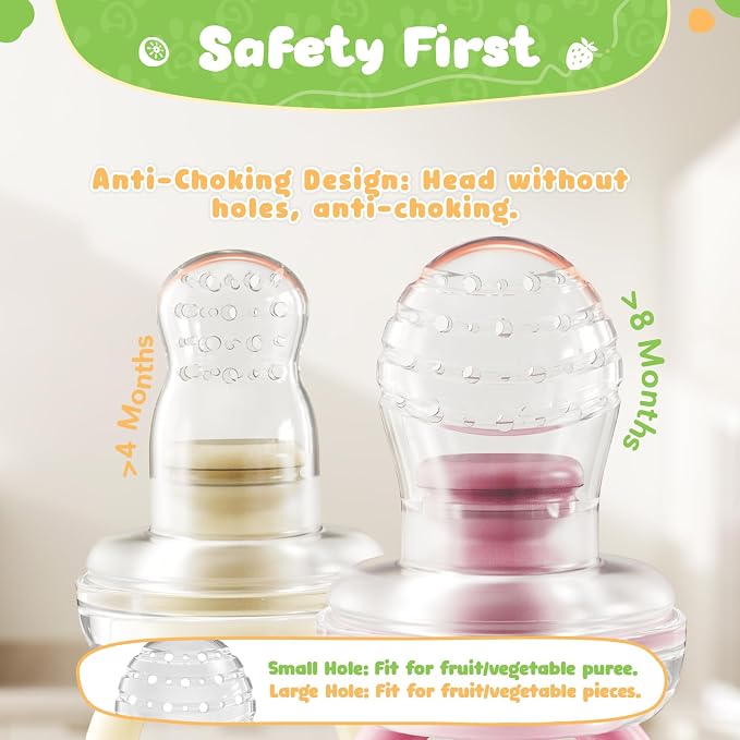 Bear Baby Fruit Food Feeder & Mini Freezer Nibble Tray Combo, 2 Pack Breastmilk - Image 5