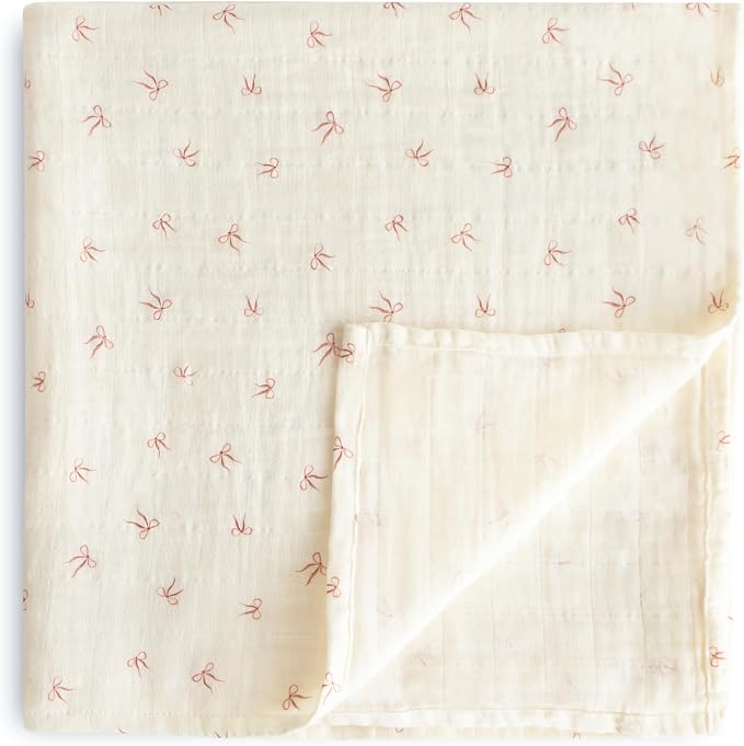 mushie Muslin Baby Swaddle Blanket | 100% Organic Cotton by mushie