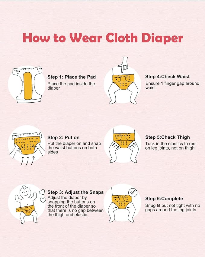 Babygoal Cloth Diaper Covers 6 Pack - Image 7