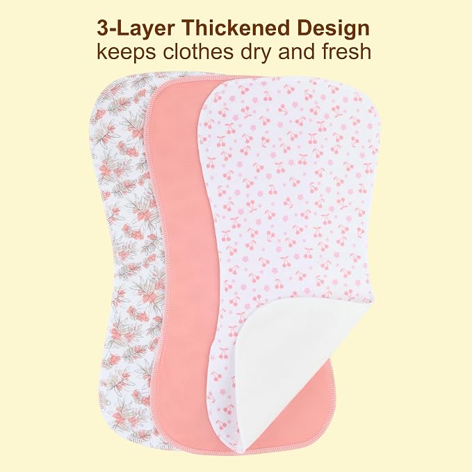2-in-1 Burp Cloths and Baby Bibs - Image 5