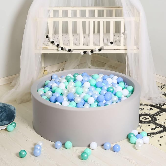 GOGOSO Ball Pits Balls for Toddlers Pack of 50 100 200 Plastics Shape Ball - Image 5