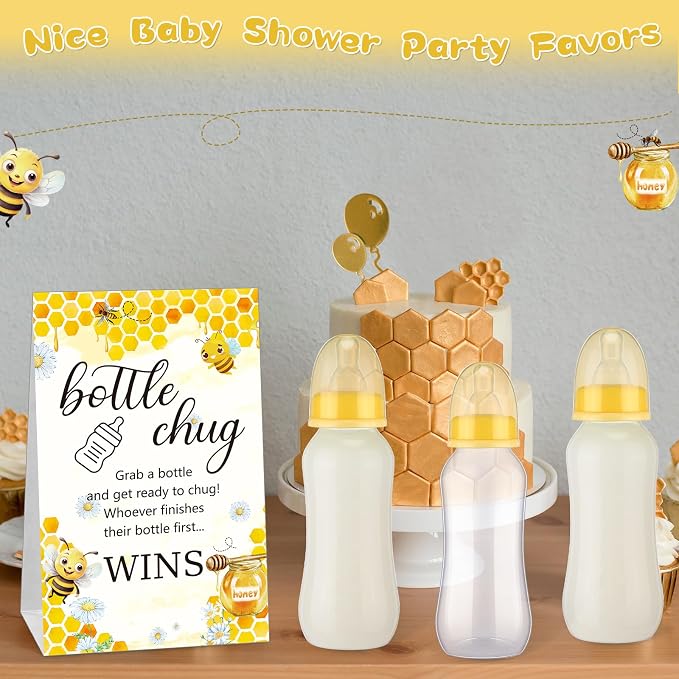 TrelaCo Cool Baby Shower Games Sets 12 Pcs Feeding Bottles - Image 7