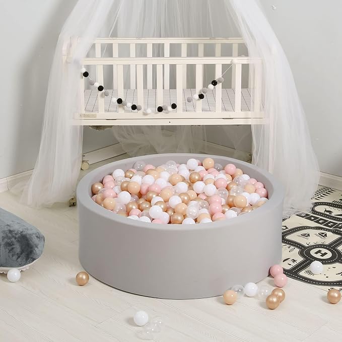 GOGOSO Ball Pits Balls for Toddlers Pack of 50 100 200 Plastics Shape Ball - Image 9