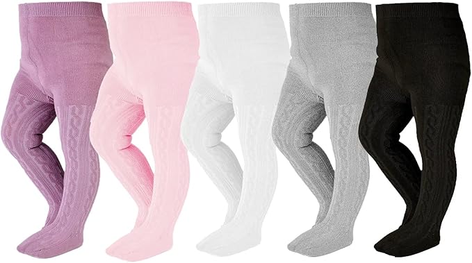 EPEIUS Baby Girl Tights Thick Cable Knit Leggings Stockings Cotton Pantyhose by EPEIUS