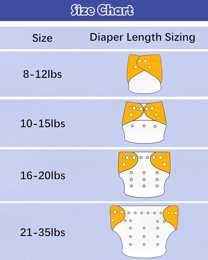 Babygoal Baby Cloth Diaper 6 Pack - Image 6