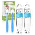 WAJIAYON Baby Food Feeder 4 Pack Silicone Baby Food Dispensing Spoon-3 oz by WAJIAYON