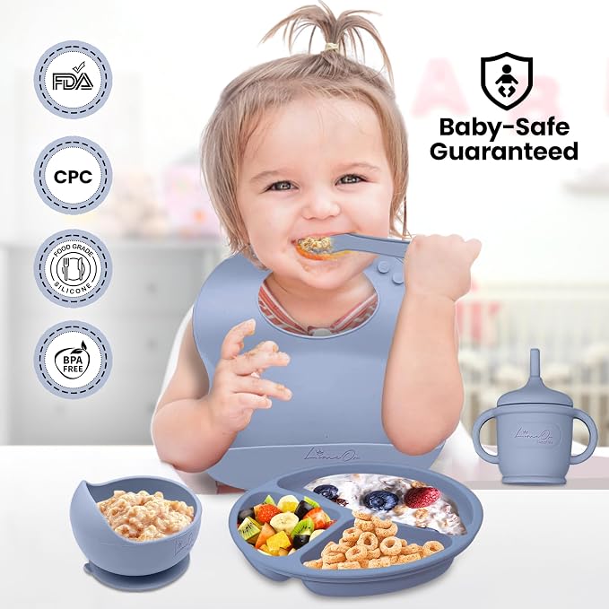 Silicone Baby Feeding Set – 10 Pcs Baby Led Weaning Supplies & Self Feeding Kit - Image 2