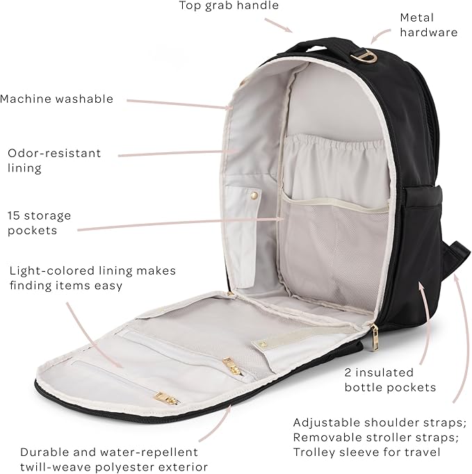 JuJuBe New Classic Diaper Bag Backpack - Image 4