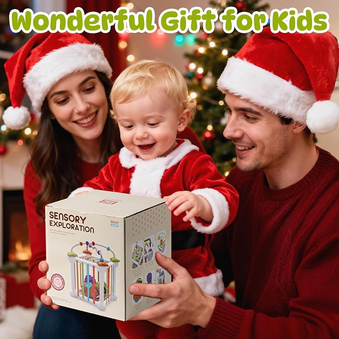 Montessori Sensory Cube for Toddlers 18 Months + | Educational Activity Center - Image 7
