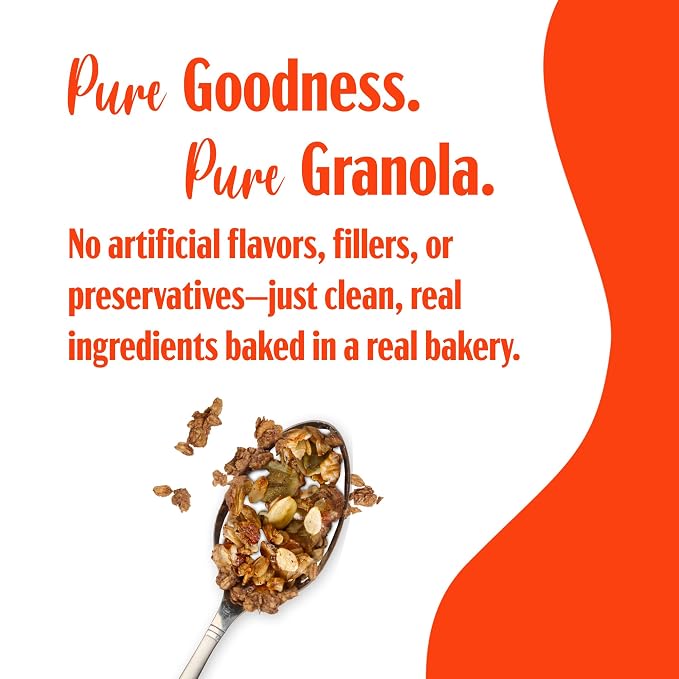 TGB Maple Pecan Granola, Crunchy Almond Butter Clusters, Low Sugar, Gluten Free - Image 3