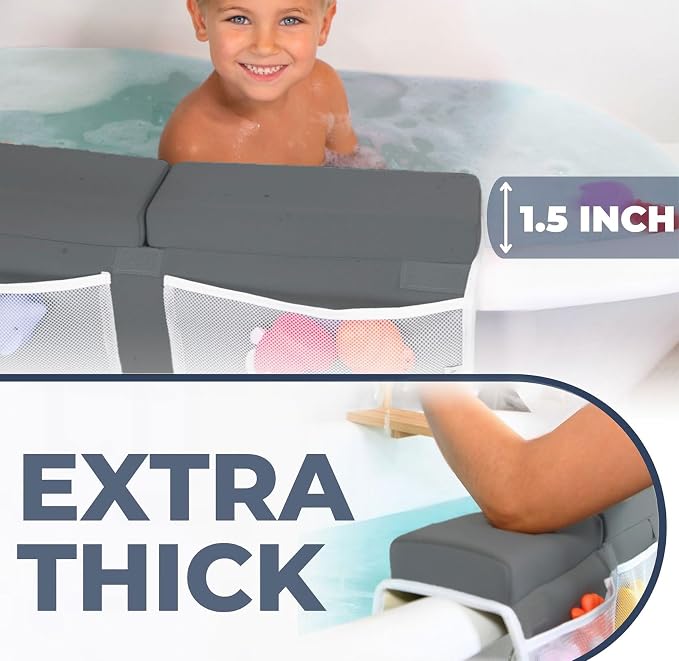 Comfortable Baby Bath Kneeler and Elbow Rest Pad Set – Thick Memory Foam Bath - Image 4