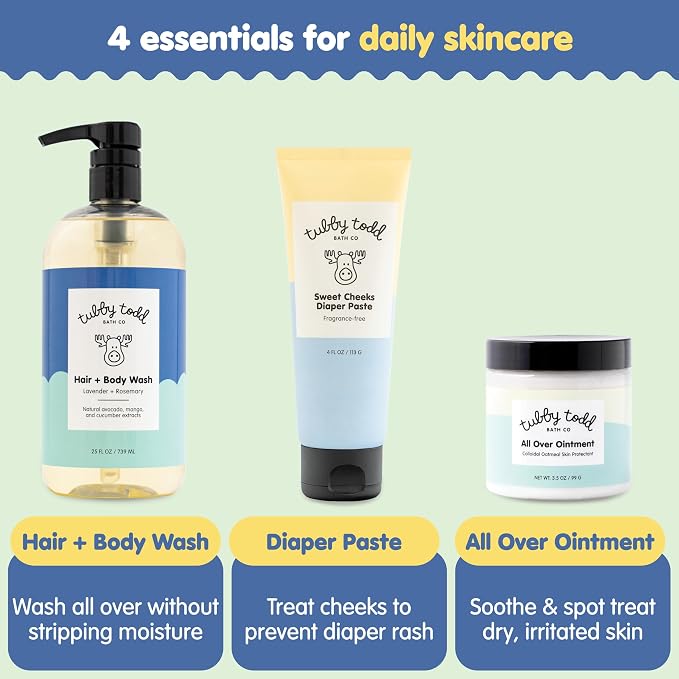 TUBBY TODD Baby Bundle Newborn Skin Care Set - Image 3