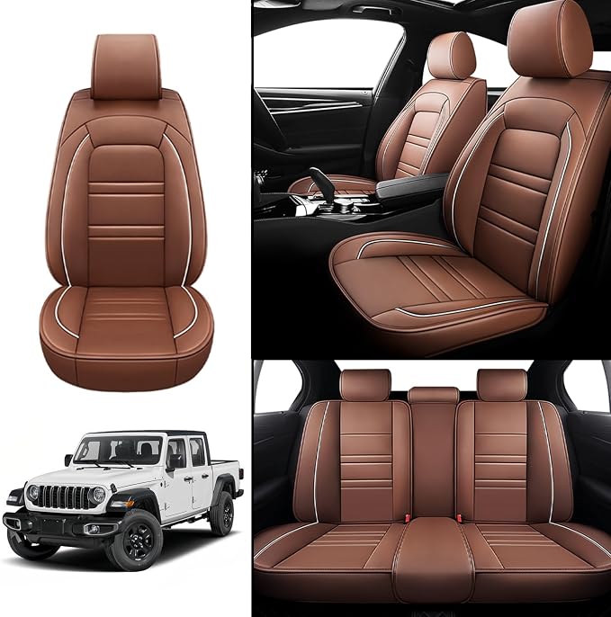 Seat Covers for JP Gladiator 2020-2025 | 5-Seats Leather Seat Covers - Image 2